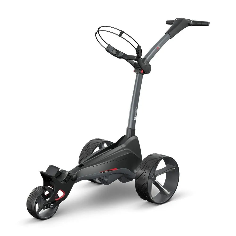 2025 Motocaddy Electric Golf Trolley - M1 Standard Lithium Battery & Charger - front view