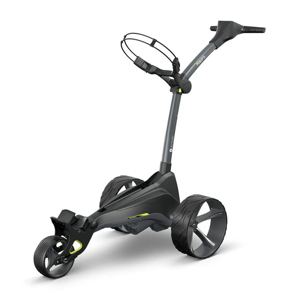 2025 Motocaddy Electric Golf Trolley - M3 GPS Ultra Lithium Battery & Charger - front view