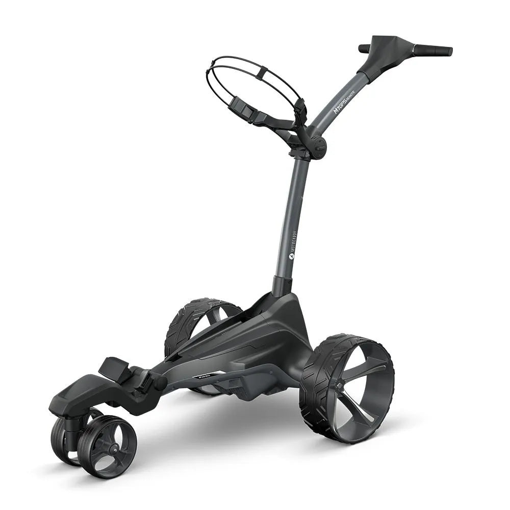 2025 Motocaddy Electric Golf Trolley - M7 GPS Remote Lithium Battery & Charger - front view