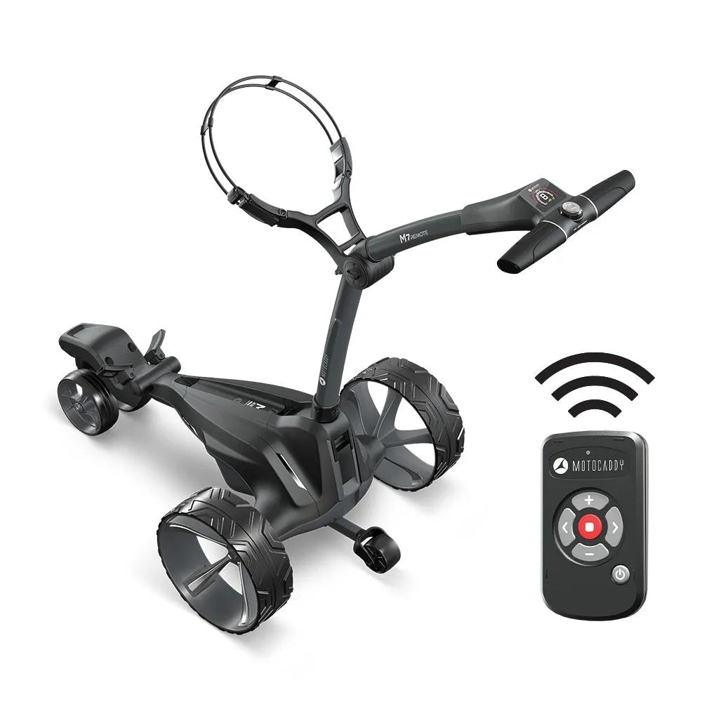 Motocaddy Electric Golf Trolley - 2025 - M7 Remote Lithium Battery & Charger