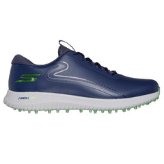 skechers max 3 shoes in navy lime