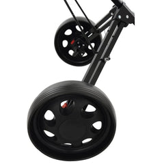 Ben Sayer 3 Wheel Push Pull Trolley Black Wheels