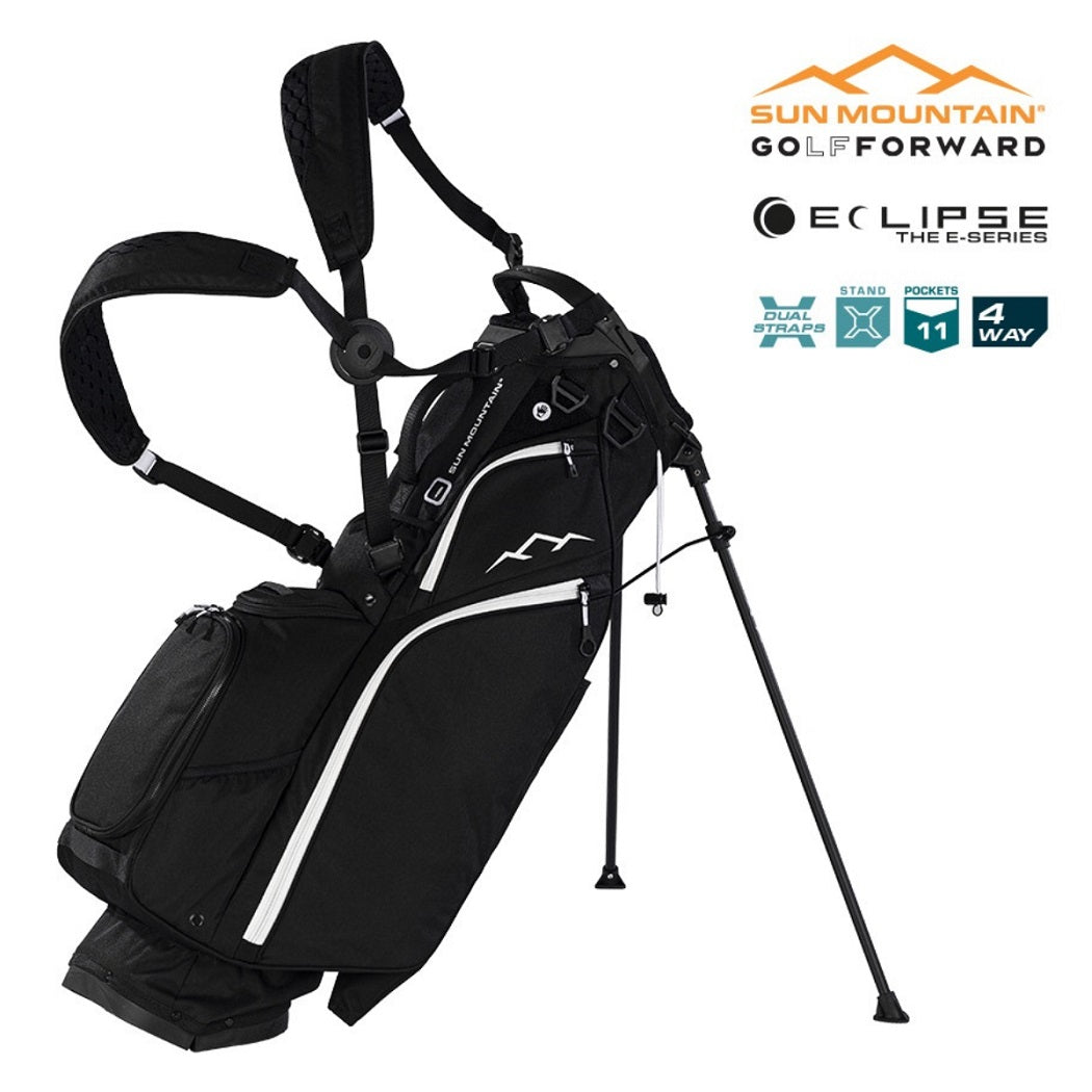 Sun Mountain Eclipse Three-5 4-Way Carry/Stand Bag - Black/White