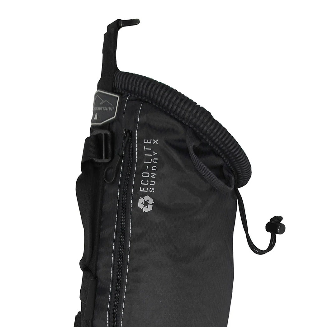 Sun Mountain Eco-Lite Sunday Bag - Black - showing the bag`s top