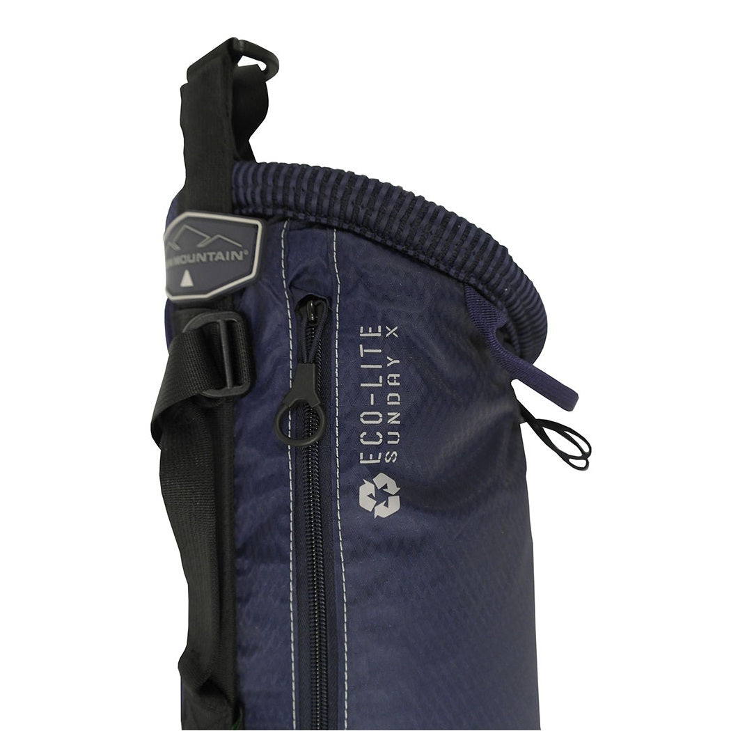 Sun Mountain Eco-Lite Sunday Bag - Navy - showing a zipped pocket