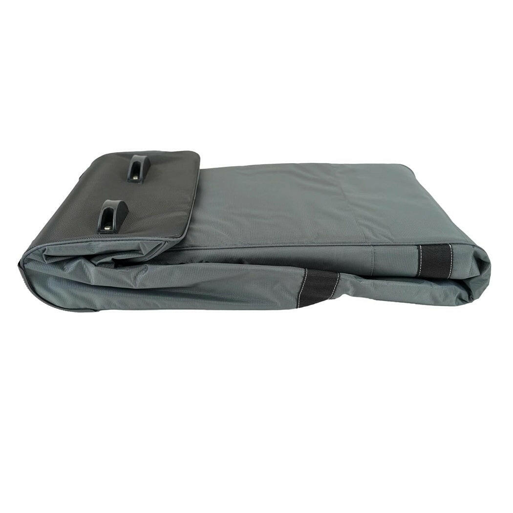 IZZO Golf Deluxe Travel Cover folded flat - Grey Lime