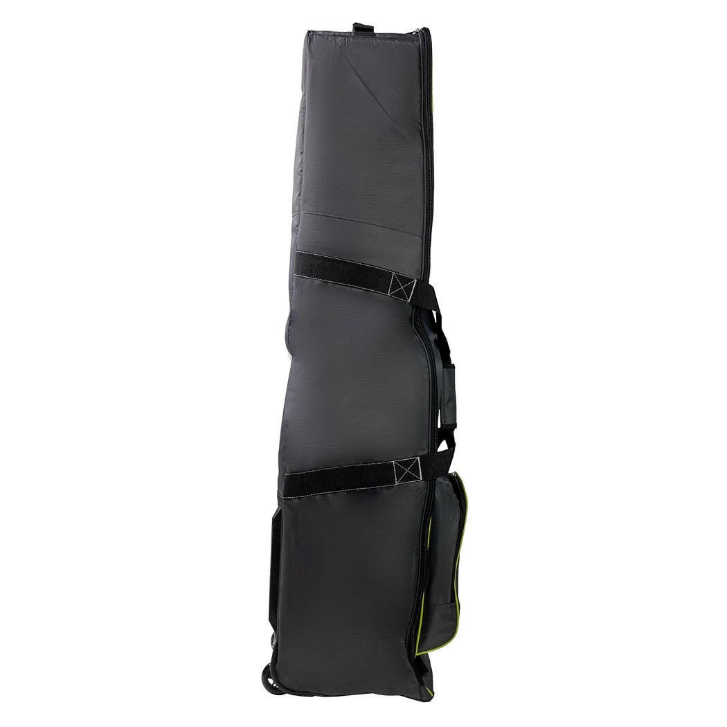 IZZO Golf Deluxe Travel Cover side view - Grey Lime