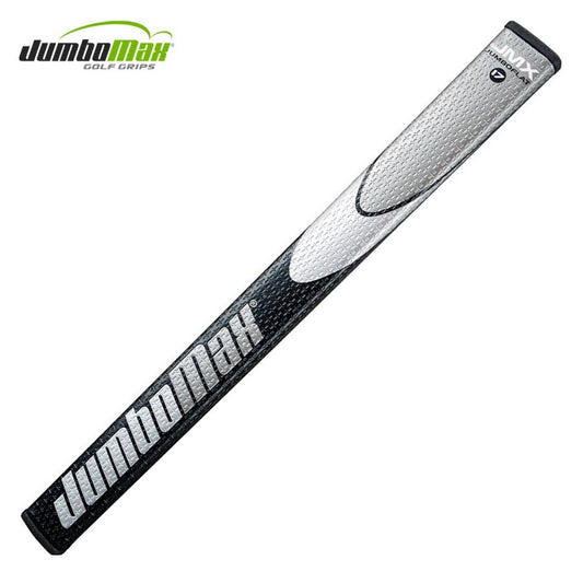 JumboMax JumboFlat 17 Putter Grip - Black / Silver +FREE Tape