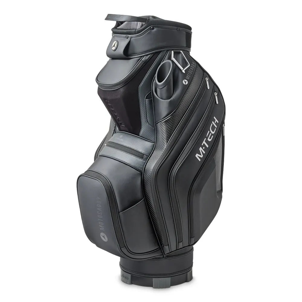 2025 Motocaddy M-Tech Cart/Trolley Golf Bag - Black/Charcoal - side view