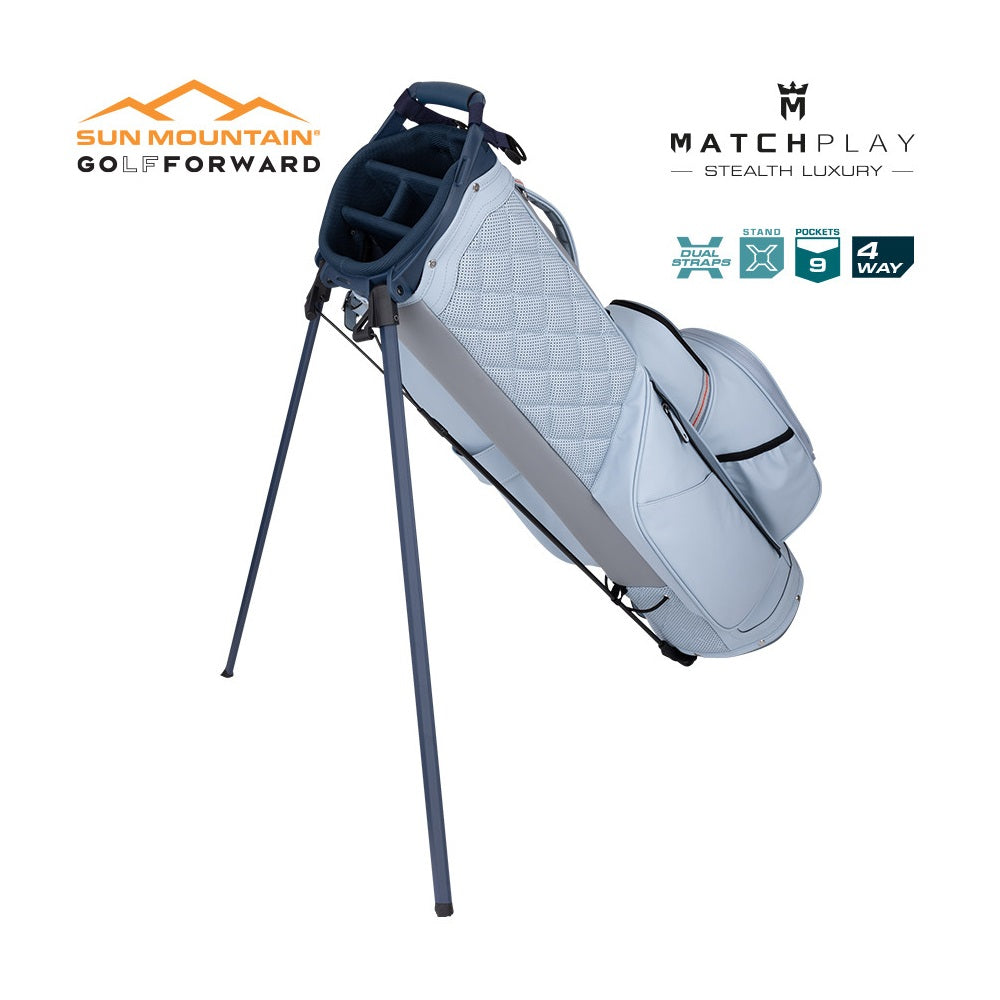 Sun Mountain Matchplay 4-Way Carry/Stand Bag - Fog - stand legs