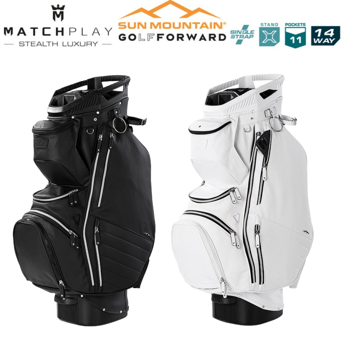 Sun Mountain Matchplay 14-Way Cart/Trolley Bag - Duravinyl - 2025 Range