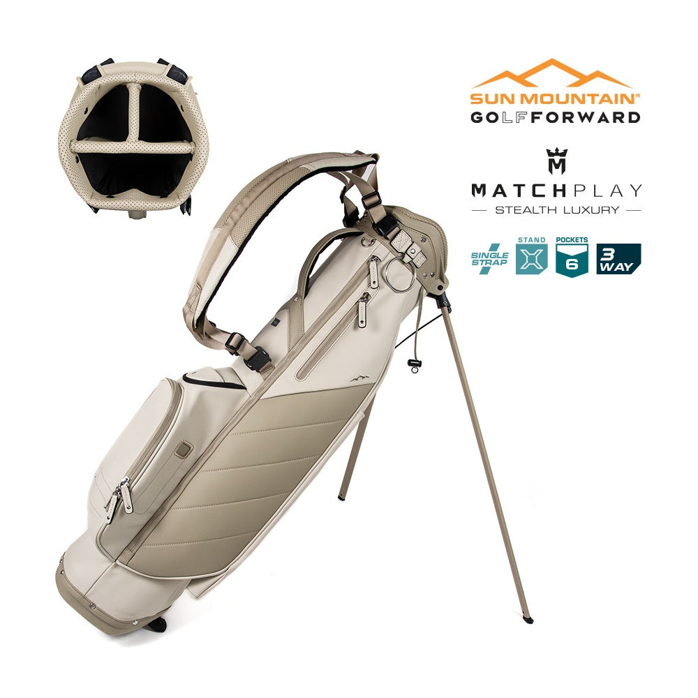 Sun Mountain Matchplay Swift Sunday Carry/Stand Bag - Sand/Almond