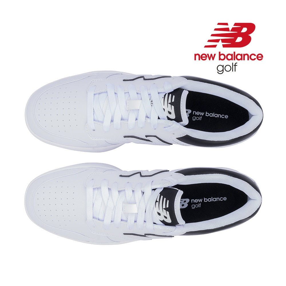 New Balance Men`s 480 SL Spikeless Golf Shoes - White - overhead view