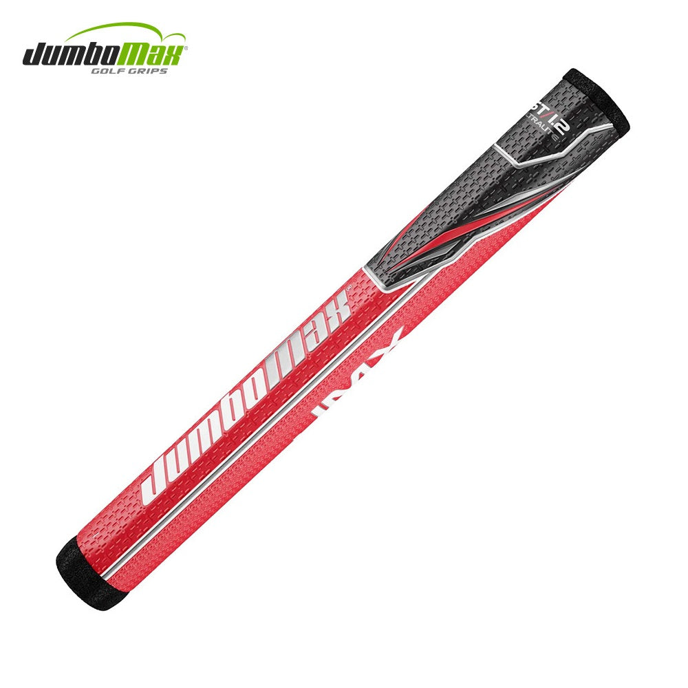 JumboMax Mid Jumbo Putter Grip - Black/White/Red