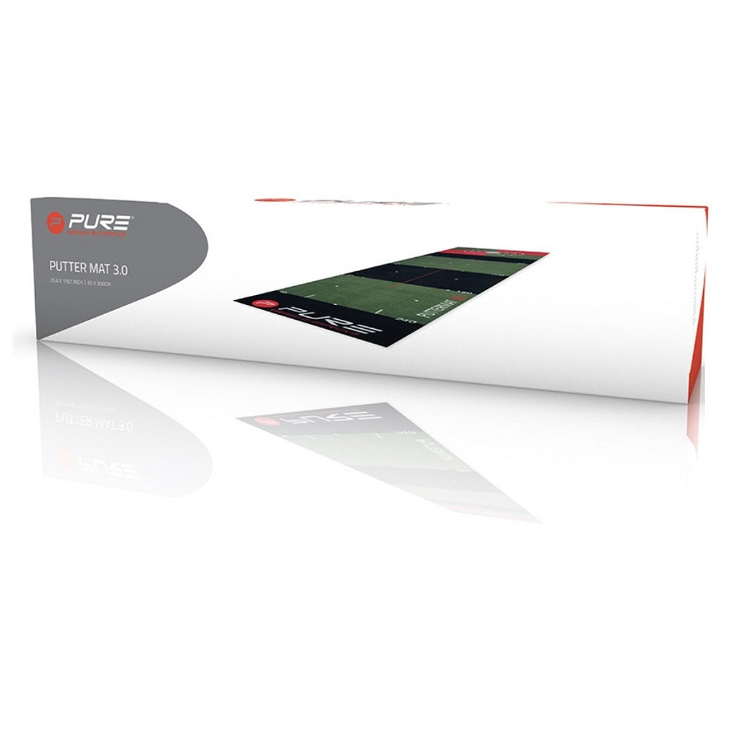 Pure2Improve Putting Mat 3.0 (300x65cm) - within its packaging