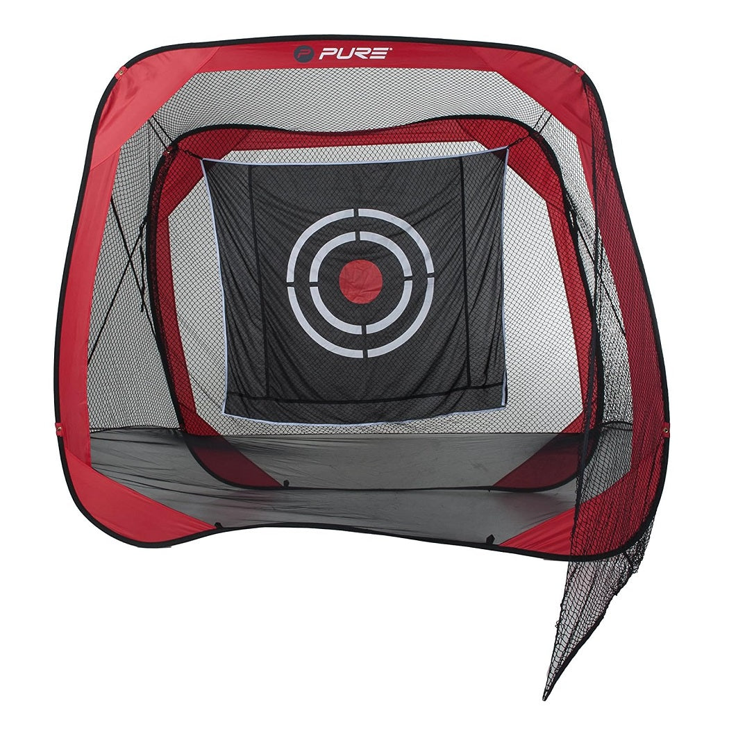 Pure2Improve Square Golf Practice Net - shown assembled