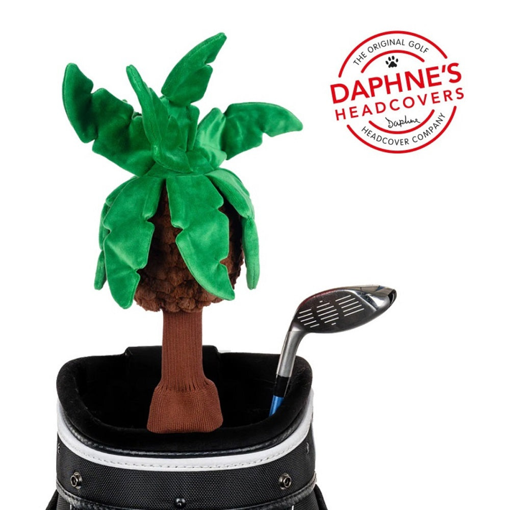 Daphne's Golf Novelty Driver Headcover - Palm Tree - fitted to a club