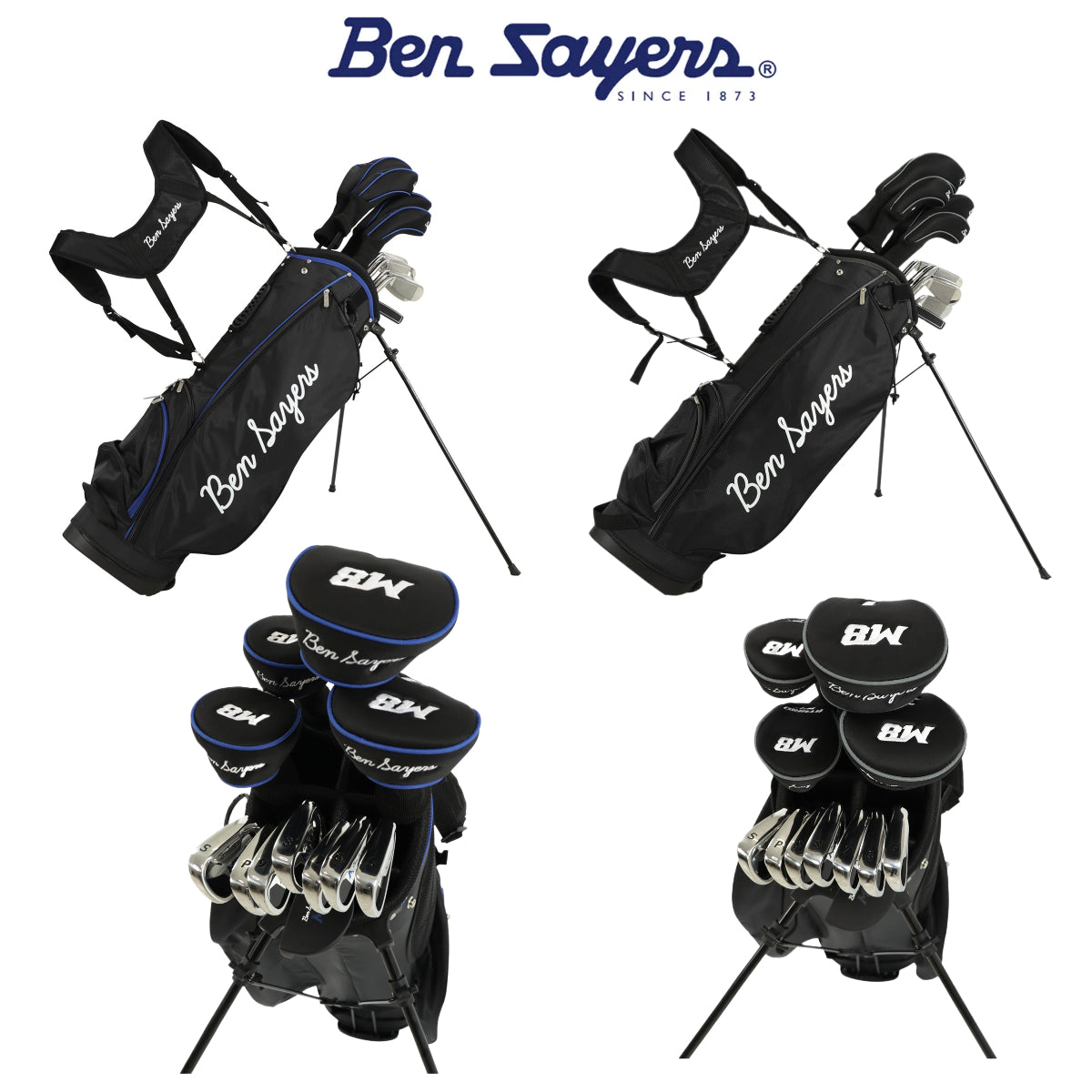 Ben Sayers Package Set M8 Mens Golf Clubs & Stand Bag - Steel or Graphite - 2025