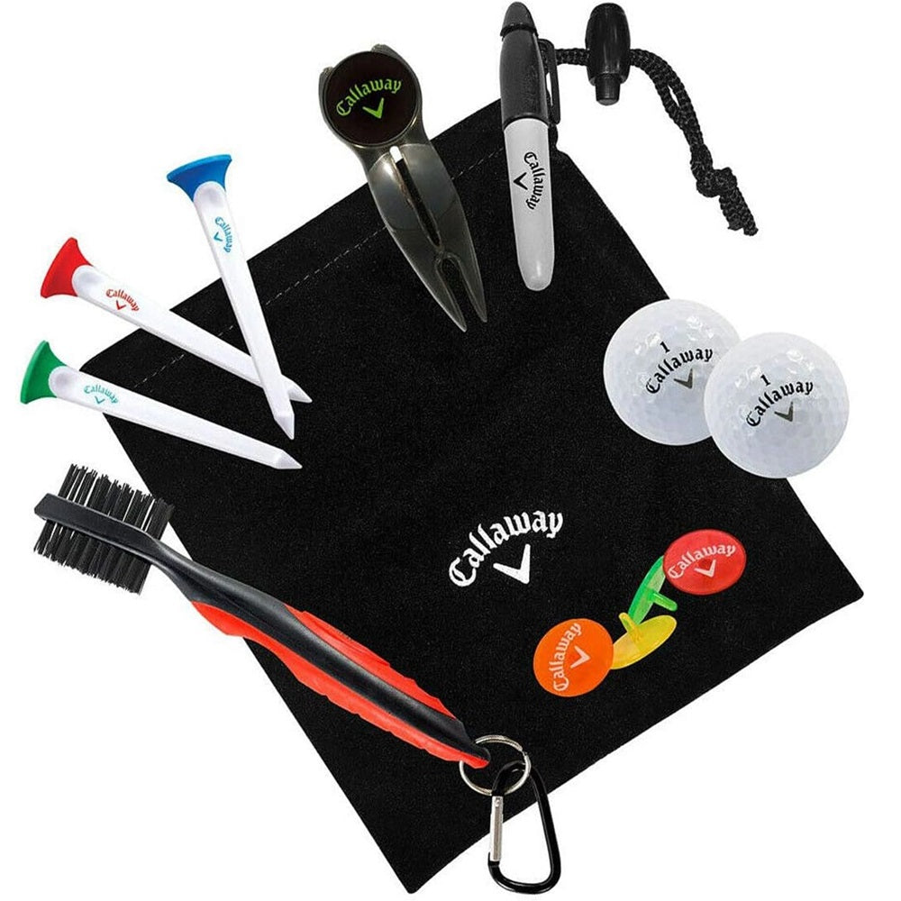 Callaway Starter Gift Set - included contents and drawstring pouch
