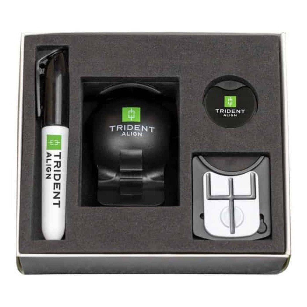 Trident Align 2.0 Golf Ball Marker Kit - in its box