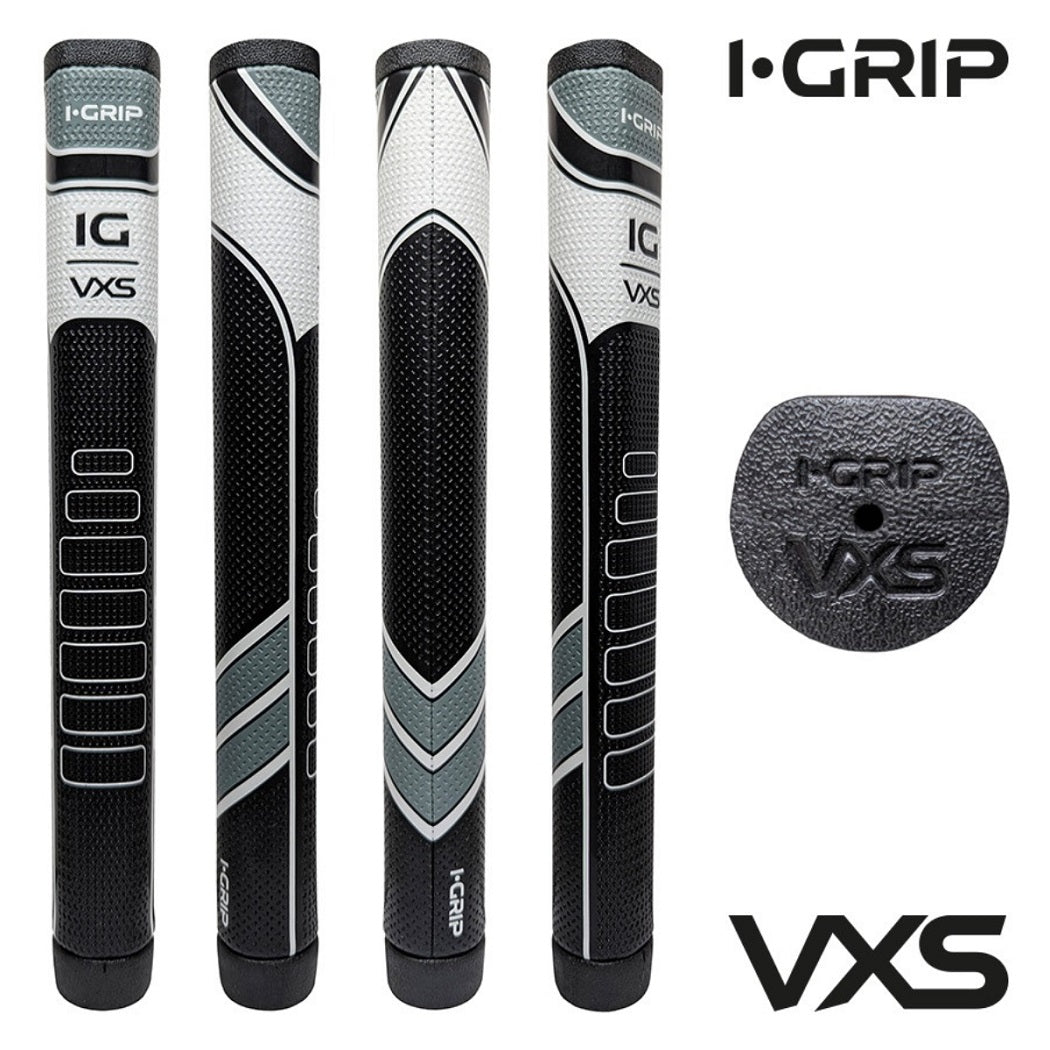 iGrip VXS Putter Grip - Oversize Straight - Soft Feel - Black +FREE Tape