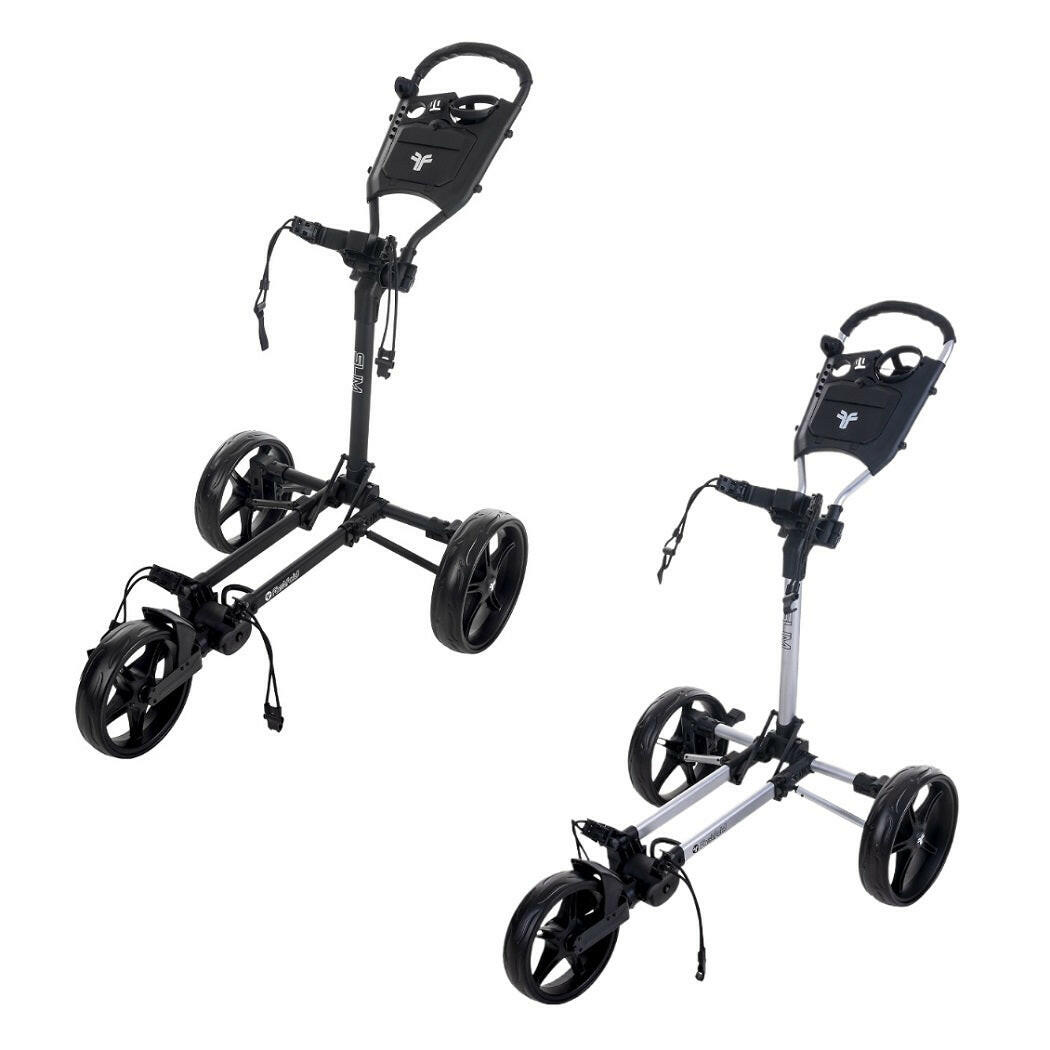 Fastfold SLIM Folding Pull/Push Golf Trolley - 3-Wheel - available colours