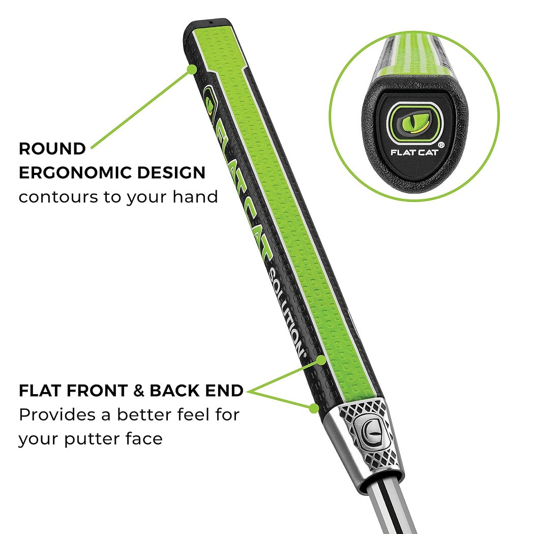 Flat Cat Golf Putter Grip - Solution: Pistol/Standard/Svelte, features