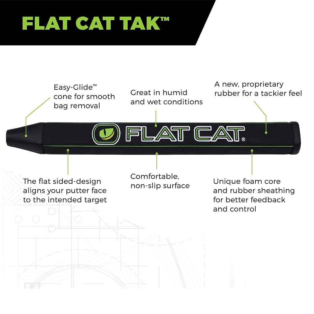 Flat Cat Golf Putter Grip - Tak - features