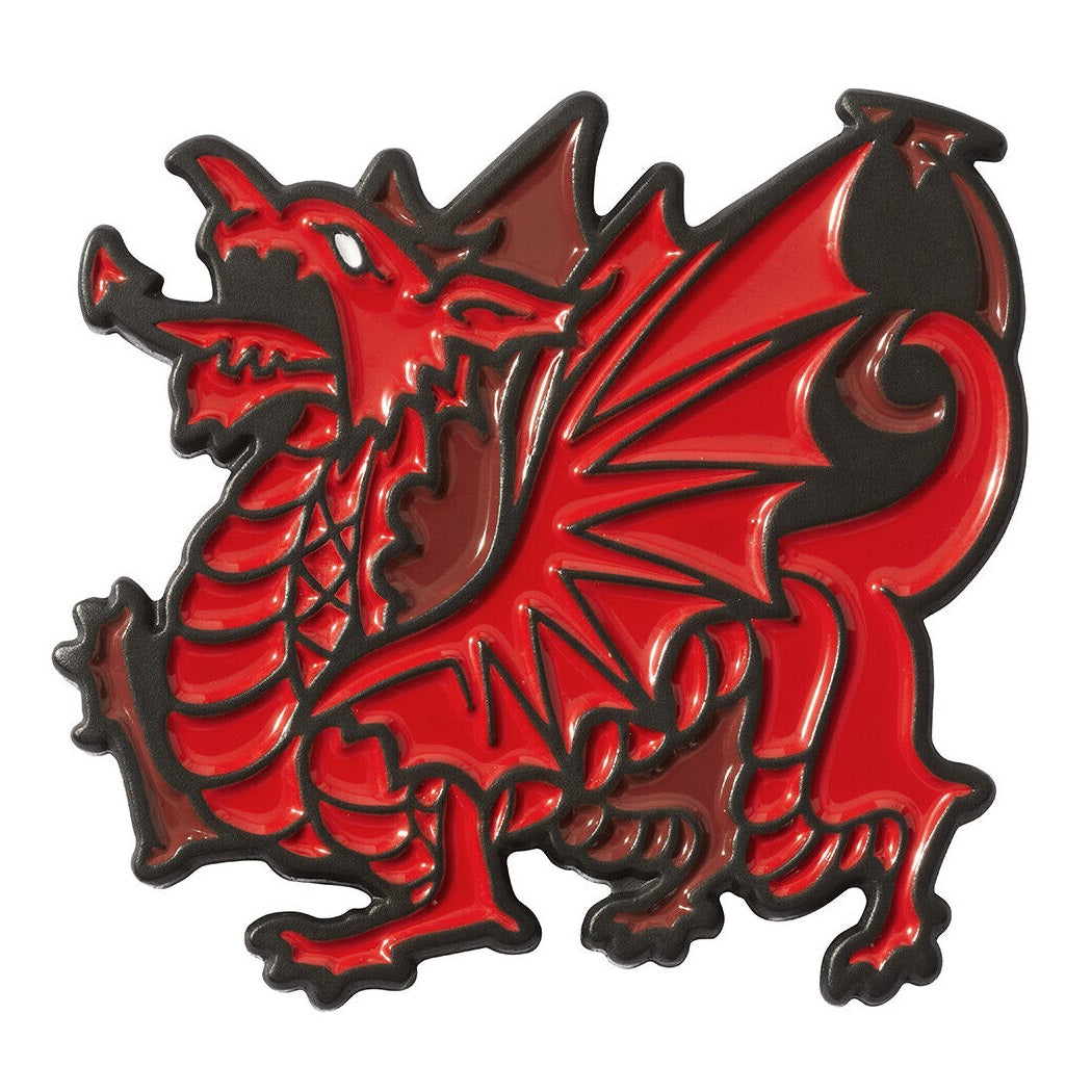 Luna Links Novelty Metal & Enamel Golf Ball Marker - Red Dragon