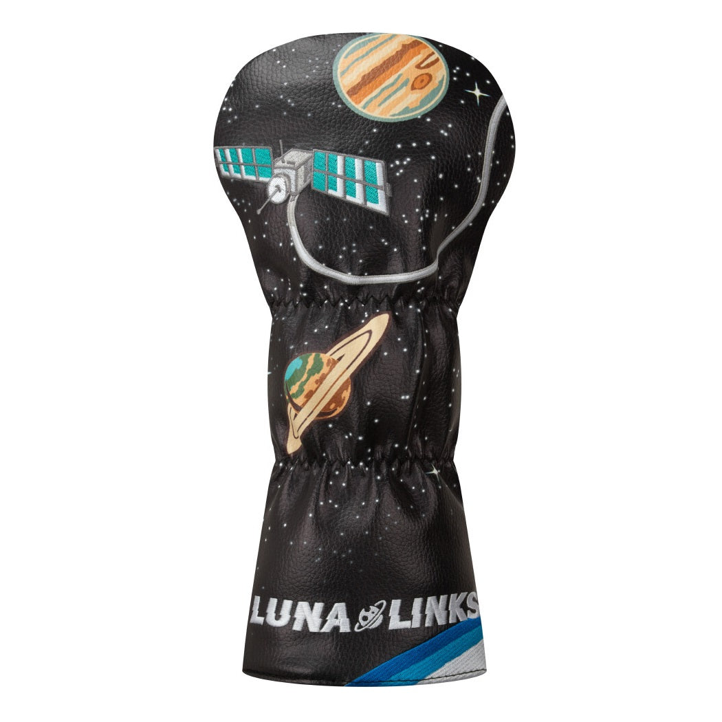 Luna Links Golf Driver Novelty Headcover – Space Cosmos - reverse side