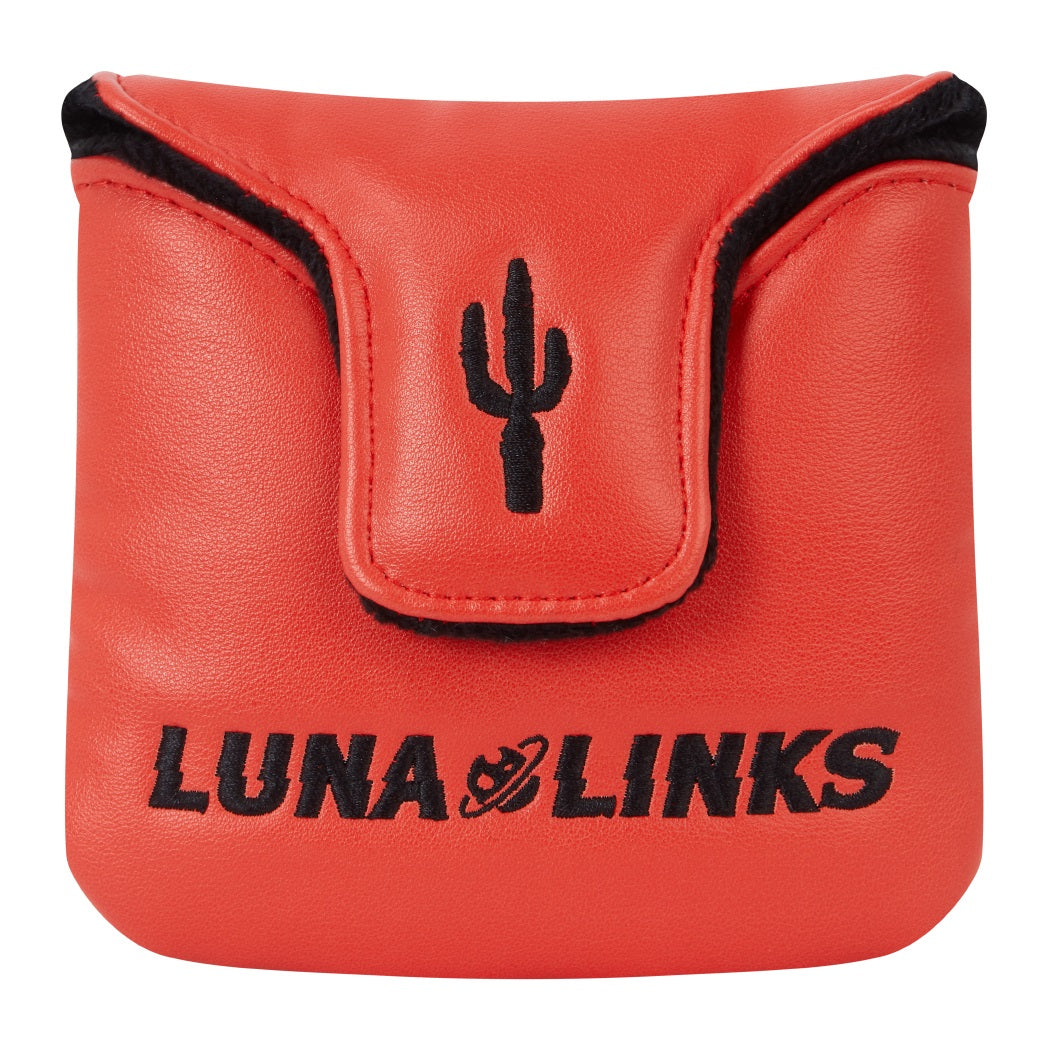 Luna Links Landscape Headcover - Mallet Yellow - rear view