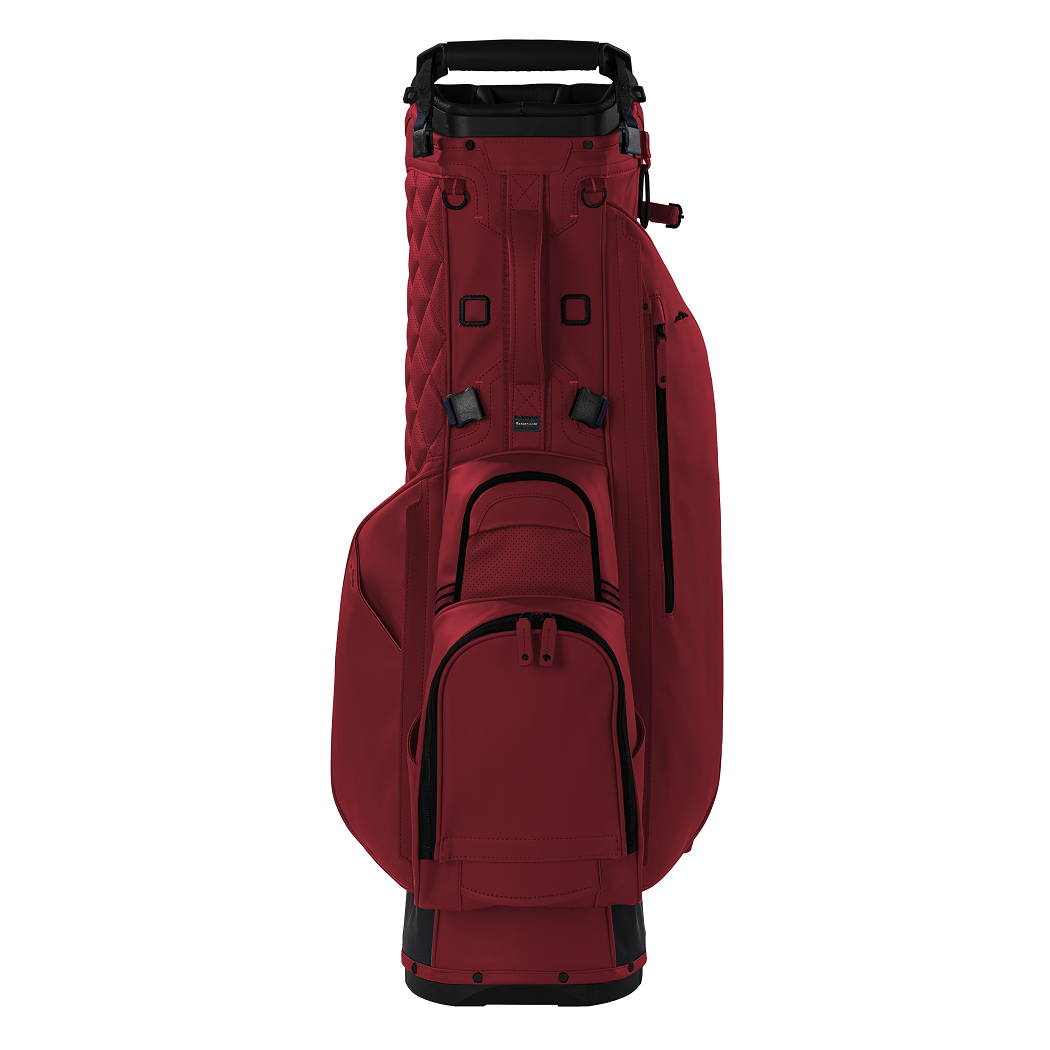 Sun Mountain Matchplay 14-Way Duravinyl Golf Stand/Carry Bag - Merlot - zipped pockets