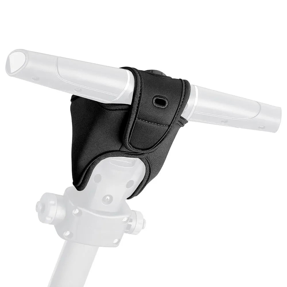 Motocaddy GPS Screen Guard Cover - shown fitted to a trolley, rear view