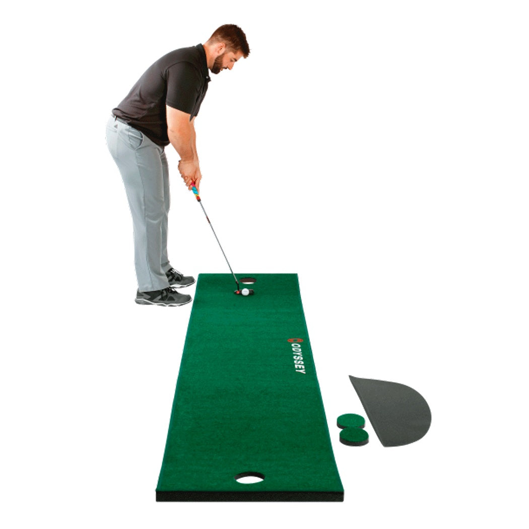 Odyssey 10' X 2' Putting Mat - shown in use