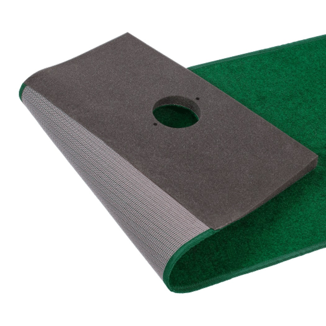 Odyssey 10' X 2' Putting Mat - showing the mat`s backing fabric