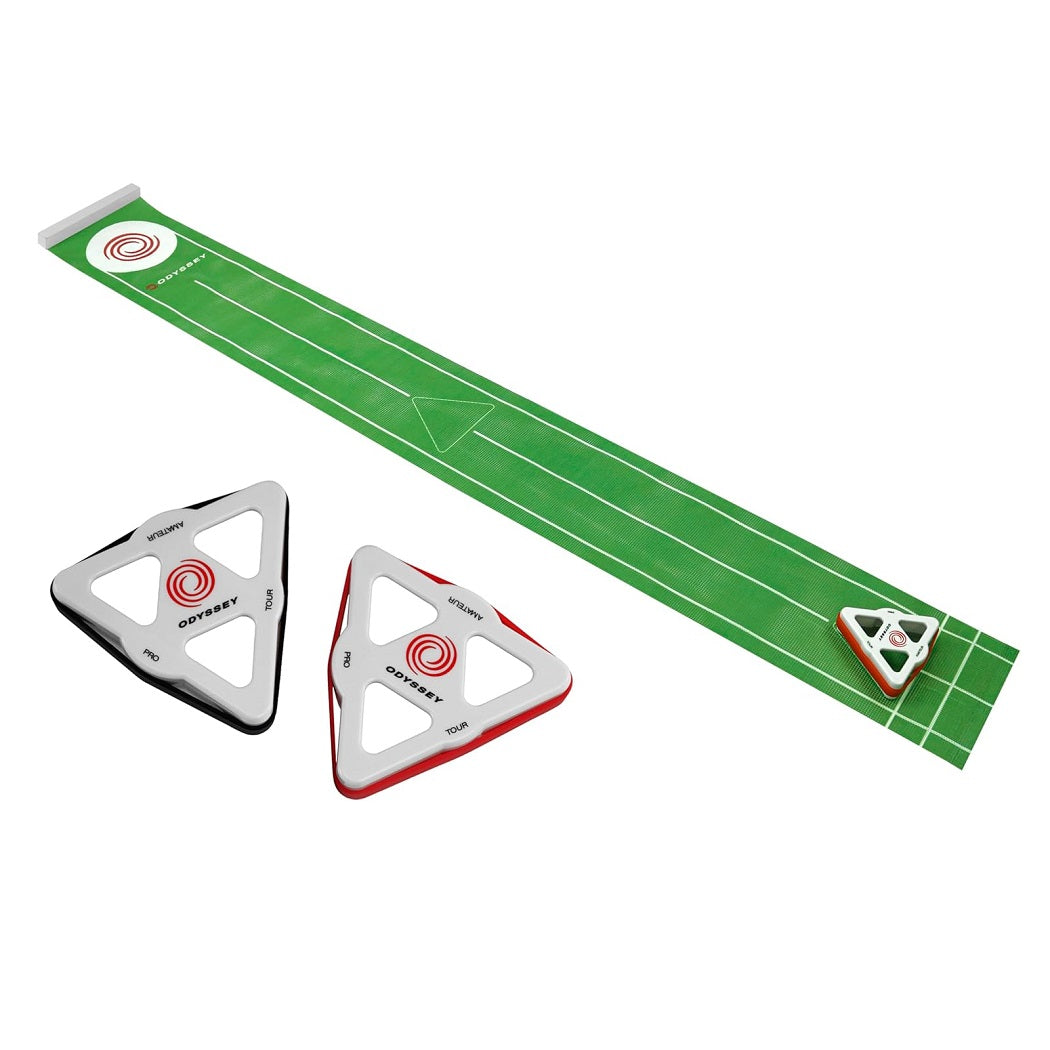 Odyssey Delta Putt Training Aid - showing the mat and the included pucks