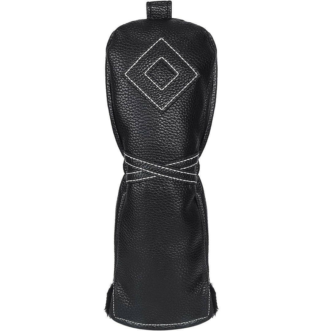 Izzo PU Leather Headcover - Black - hybrid