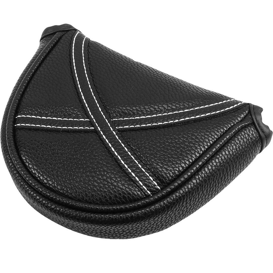 Izzo PU Leather Headcover - Black - mallet putter