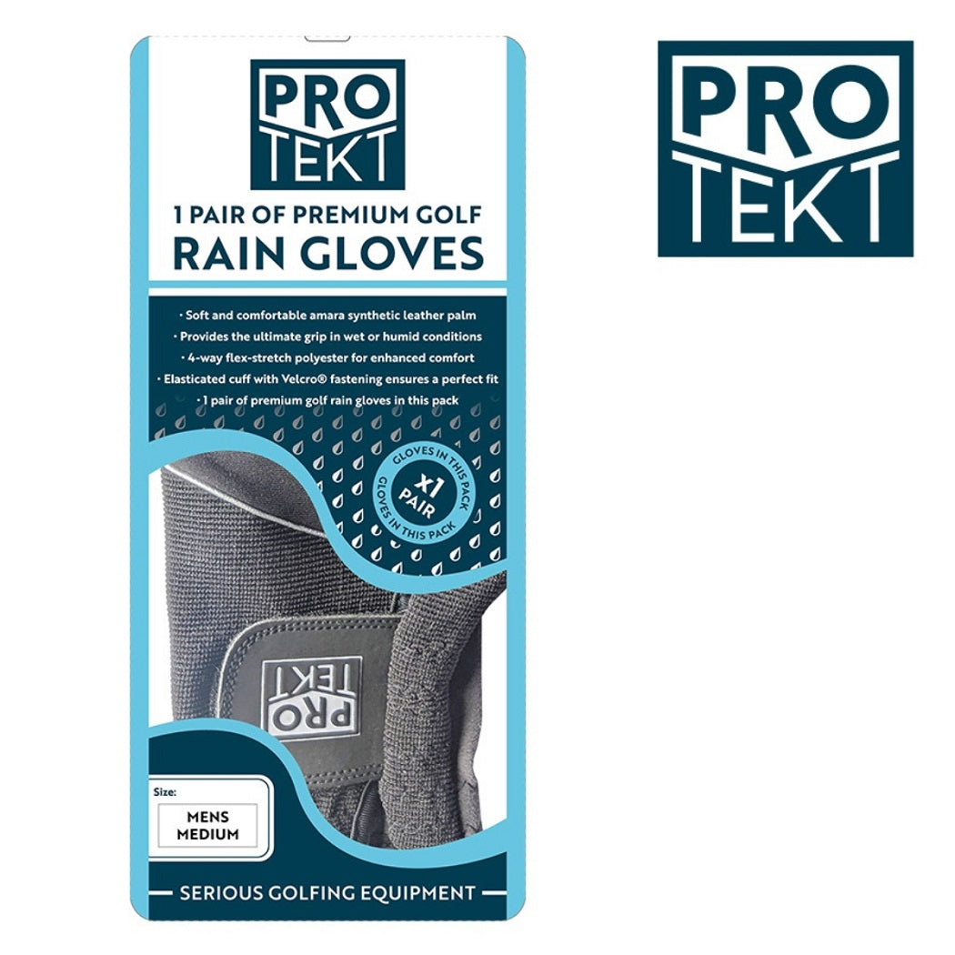 Pro-Tekt Pair of Men`s Golf Rain Gloves - packaging
