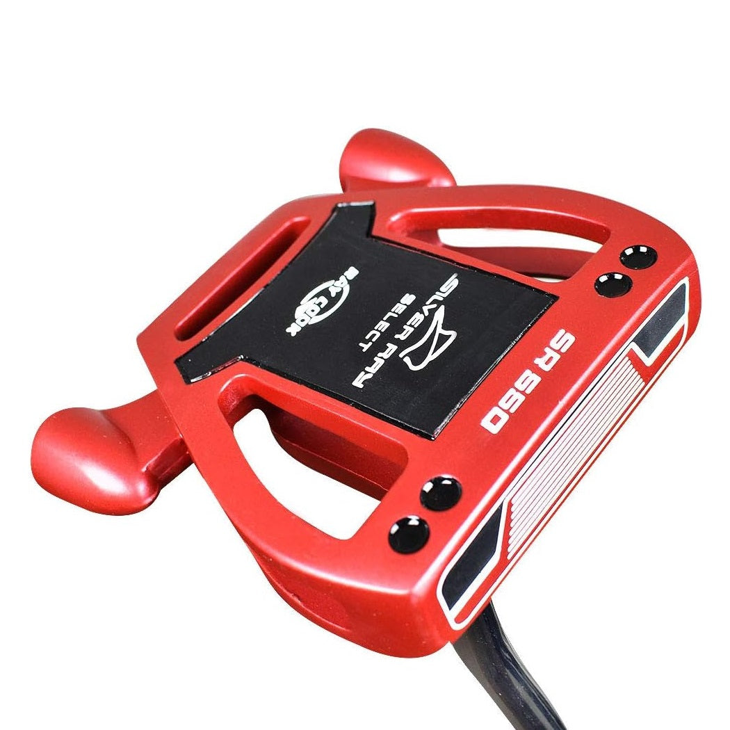 Ray Cook Silver Ray SR550 Putter - 35" Red - showing the putter`s base