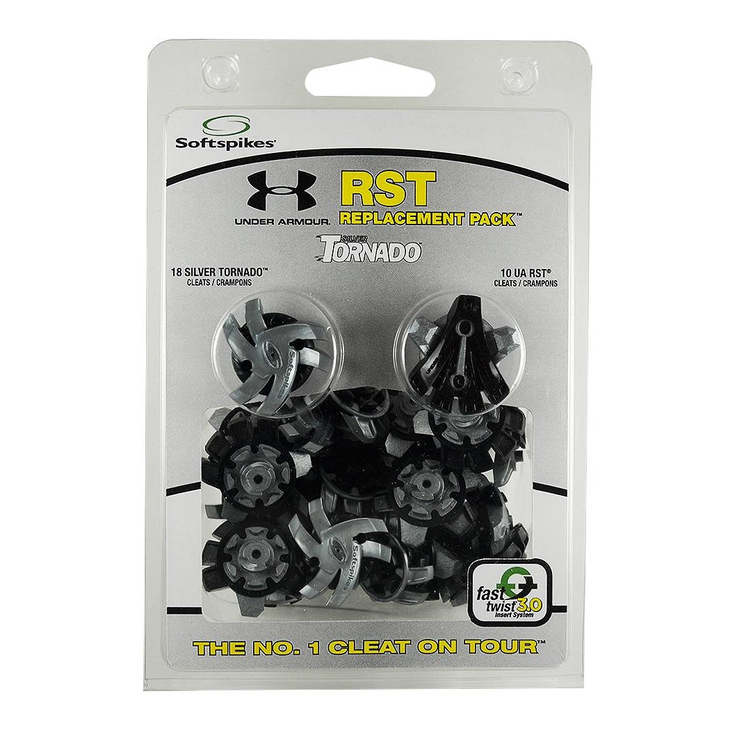 Softspikes Replacement Cleats - Silver Tornado / Under Armour - Fast Twist 3.0 - within packaging
