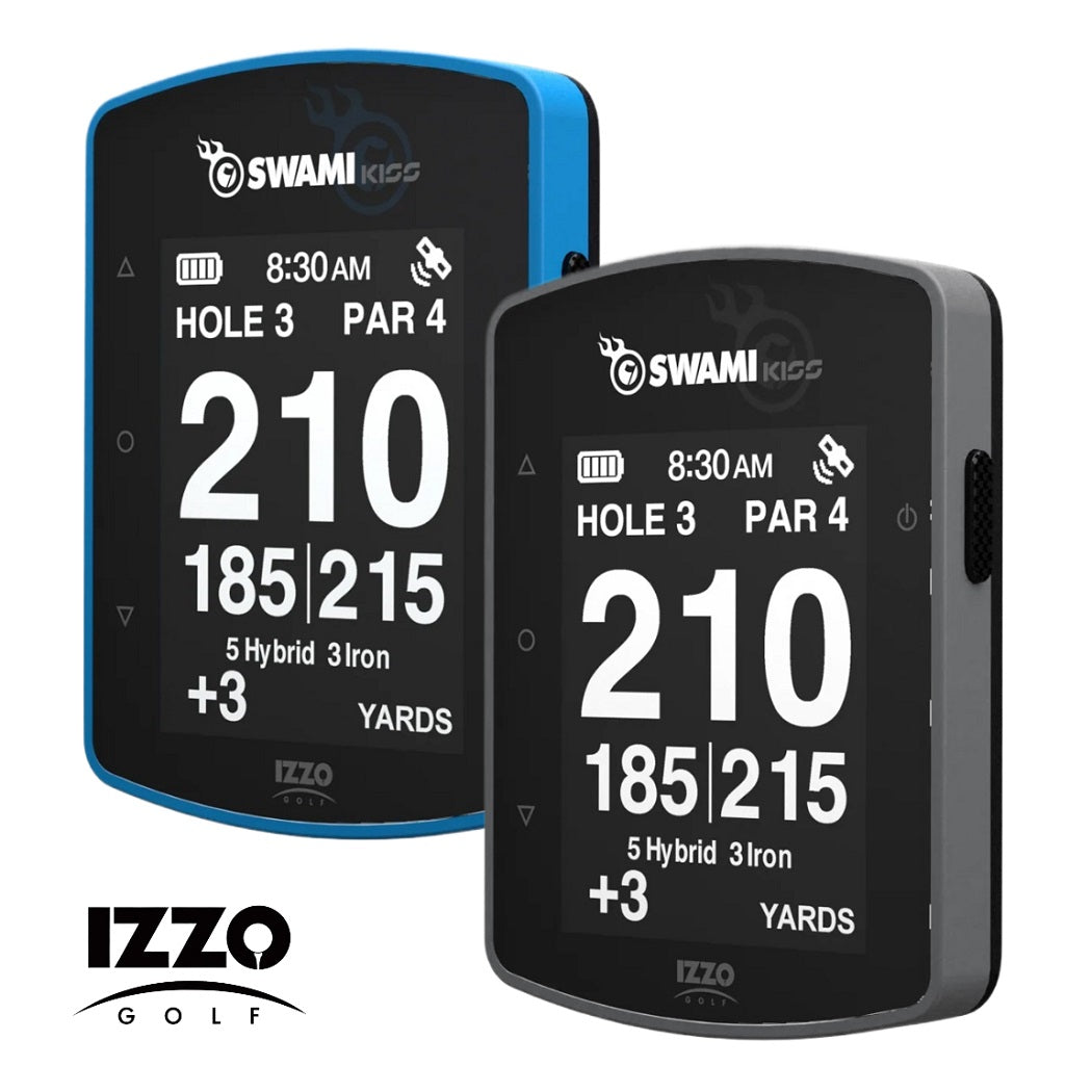 Izzo Swami Kiss 2.0 Golf GPS Rangefinder - showing both colours