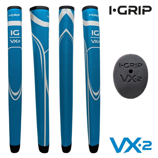 iGrip VX2 Putter Grip - Midsize Pistol - Blue