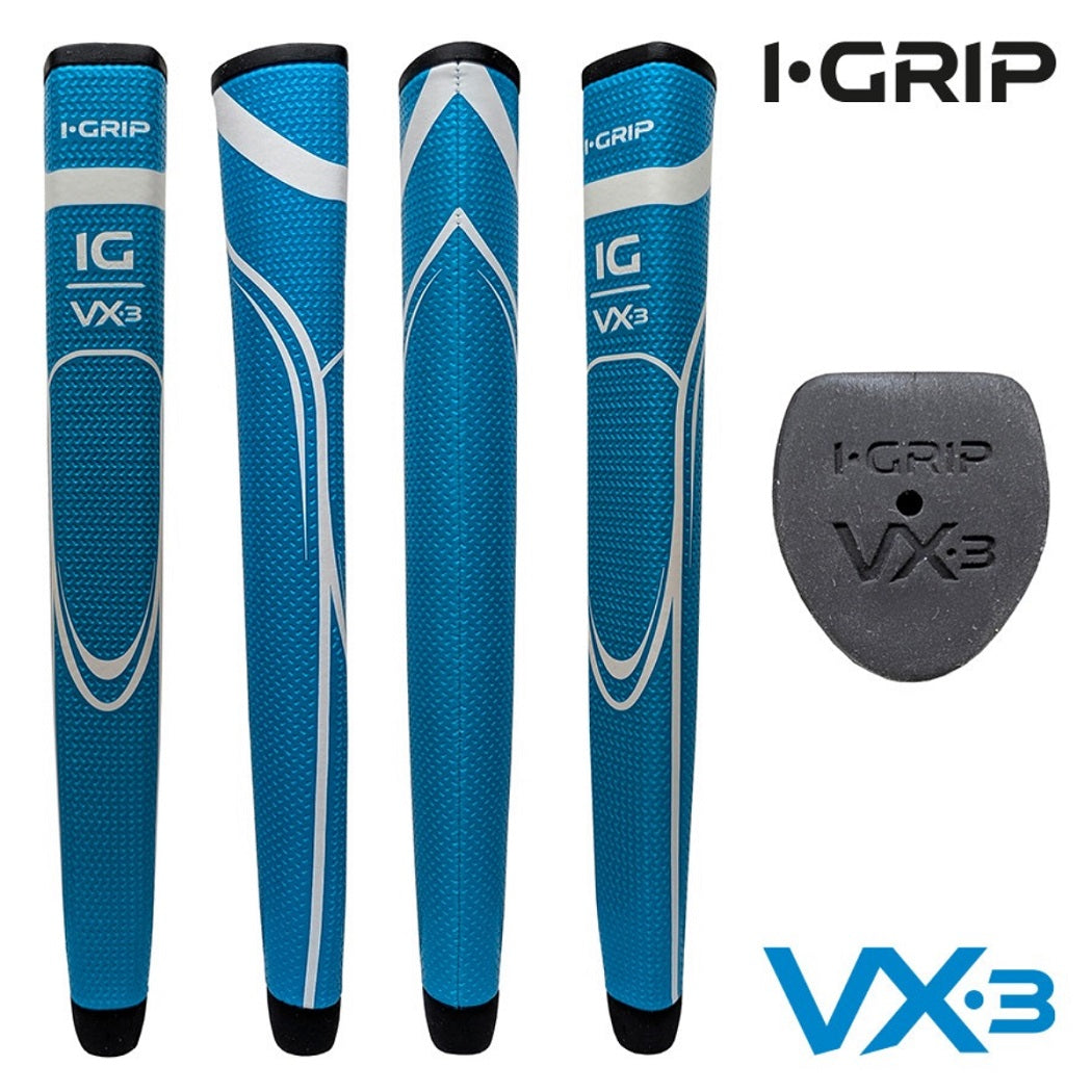 iGrip VX3 Putter Grip - Large Pistol - Blue