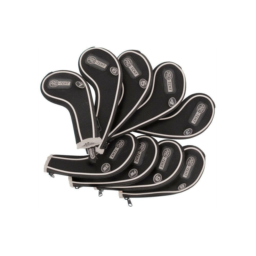 Pro-Tekt Golf Zipped Iron Headcovers 3-SW Silver