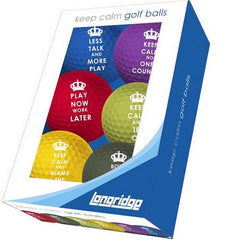 Longridge Keep Calm Golf Balls x 6 Box