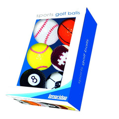 Longridge Multi Sports Novelty Golf Balls Box