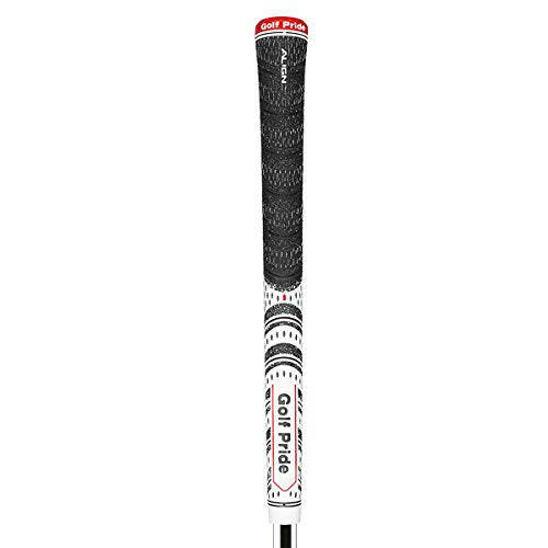 Golf Pride Multi Compound ALIGN Golf Grip Standard - White - showing the grip