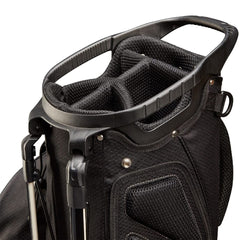 Wilson Staff Golf EXO Dry Carry/Stand Bag (Black/Charcoal/Silver) - showing the divoiders at the top of the bag