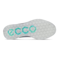 Ecco S-Three GORE-TEX Spikeless Men's Golf Shoes (Black/Concrete UK 8-8.5) - showing the shoe`s sole with its ecco branding